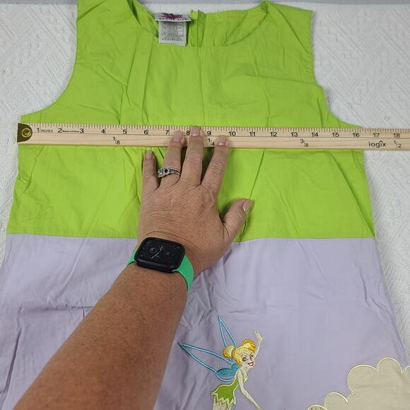 VIntage Disney Cruise embroidered Tinkerbell dress Size XL RARE vacation resort - Picture 3 of 15